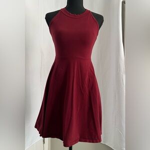 Red Fit and Flare Dress Size XS
